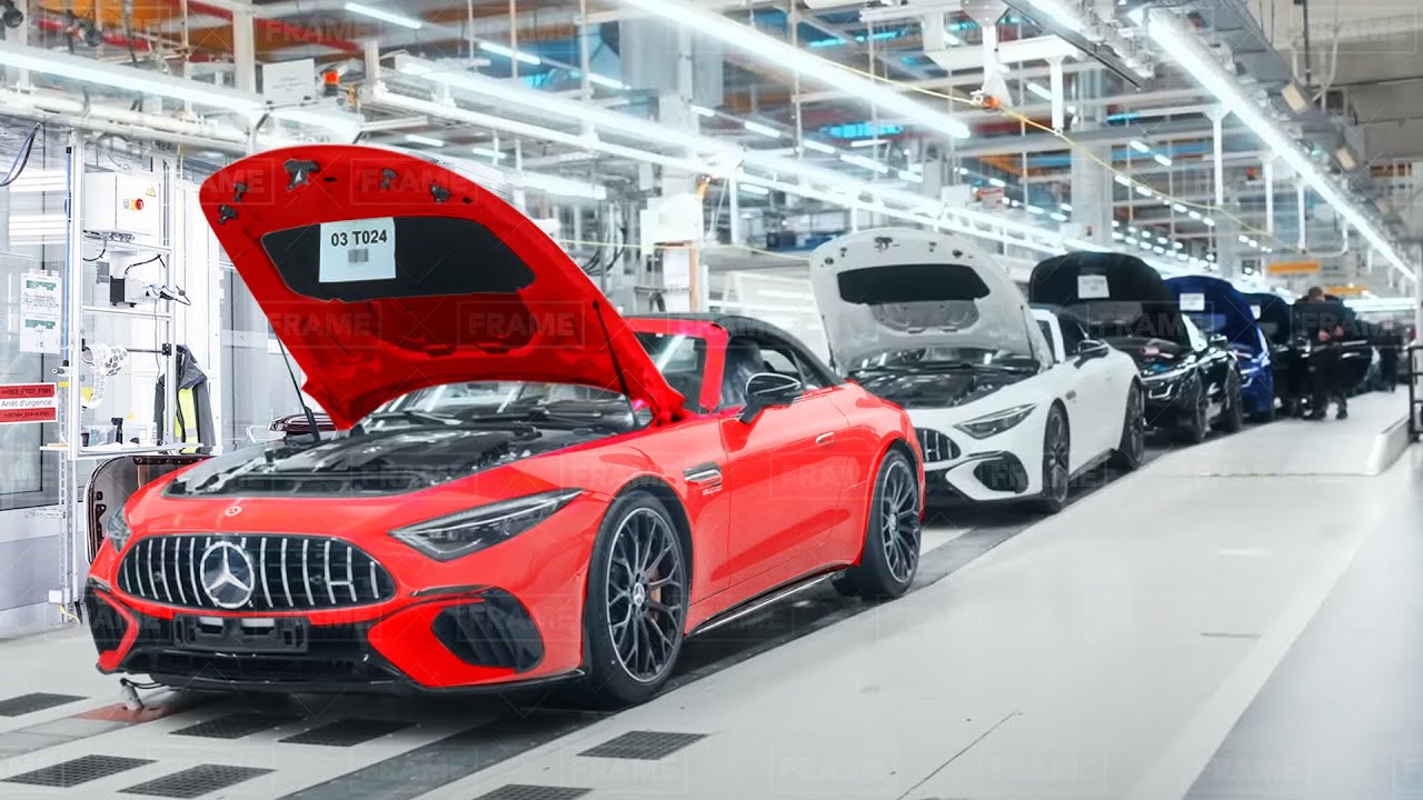 Dentro de la mejor fábrica AMG en Alemania - Línea de producción Mercedes-AMG SL