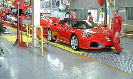 Ferrari Factory - Línea de montaje de superdeportivos (Proceso de producción)