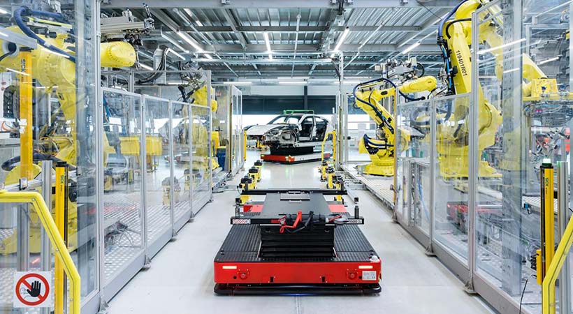 Línea de PRODUCCIÓN Porsche Taycan |  Fábrica alemana de autos deportivos