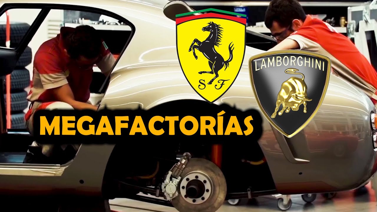 ¡Megafábrica de Ferrari!  Línea de montaje y proceso de producción (Supercars Mega Factorys)