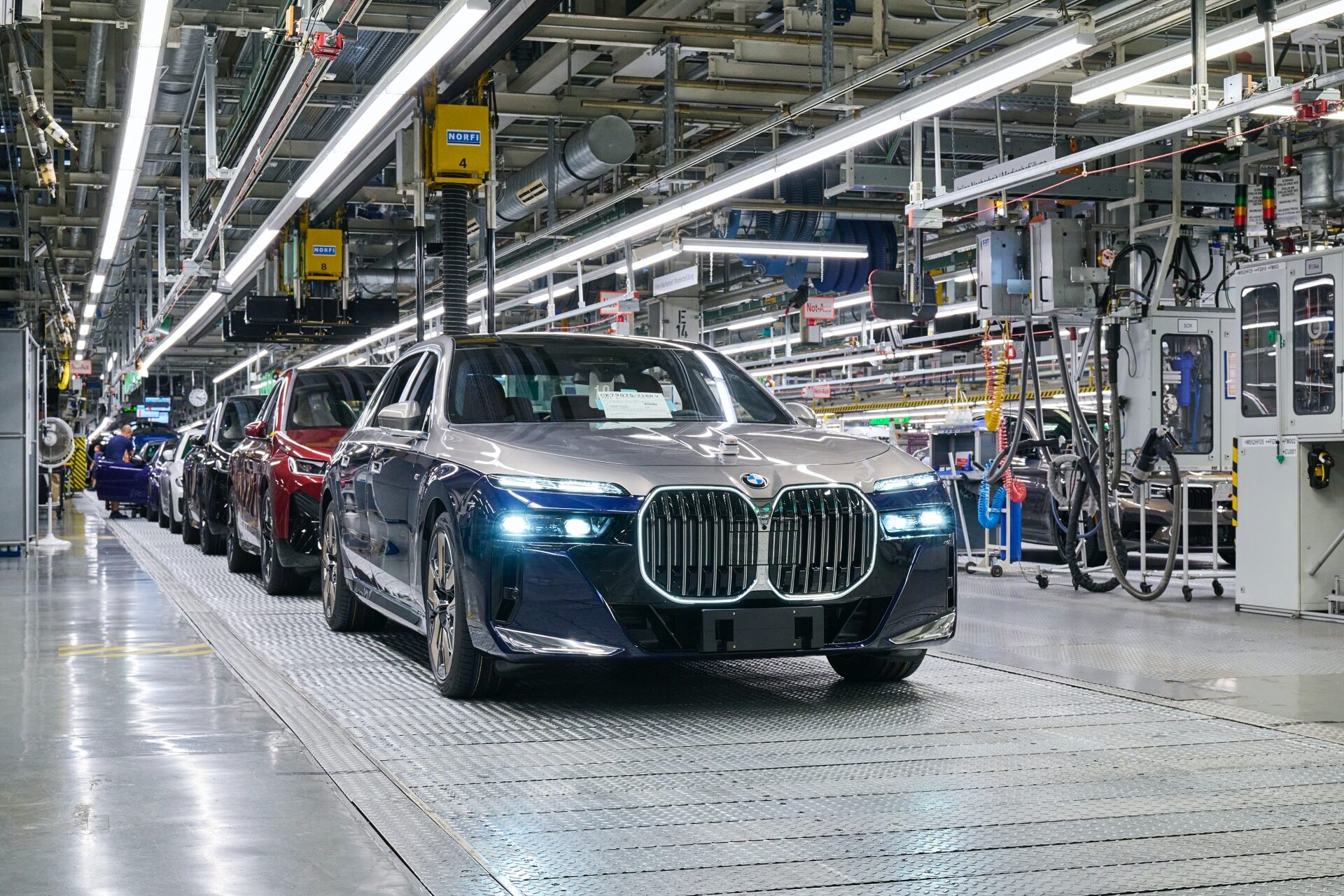 Motor eléctrico BMW - Línea de montaje de producción de fábrica de automóviles