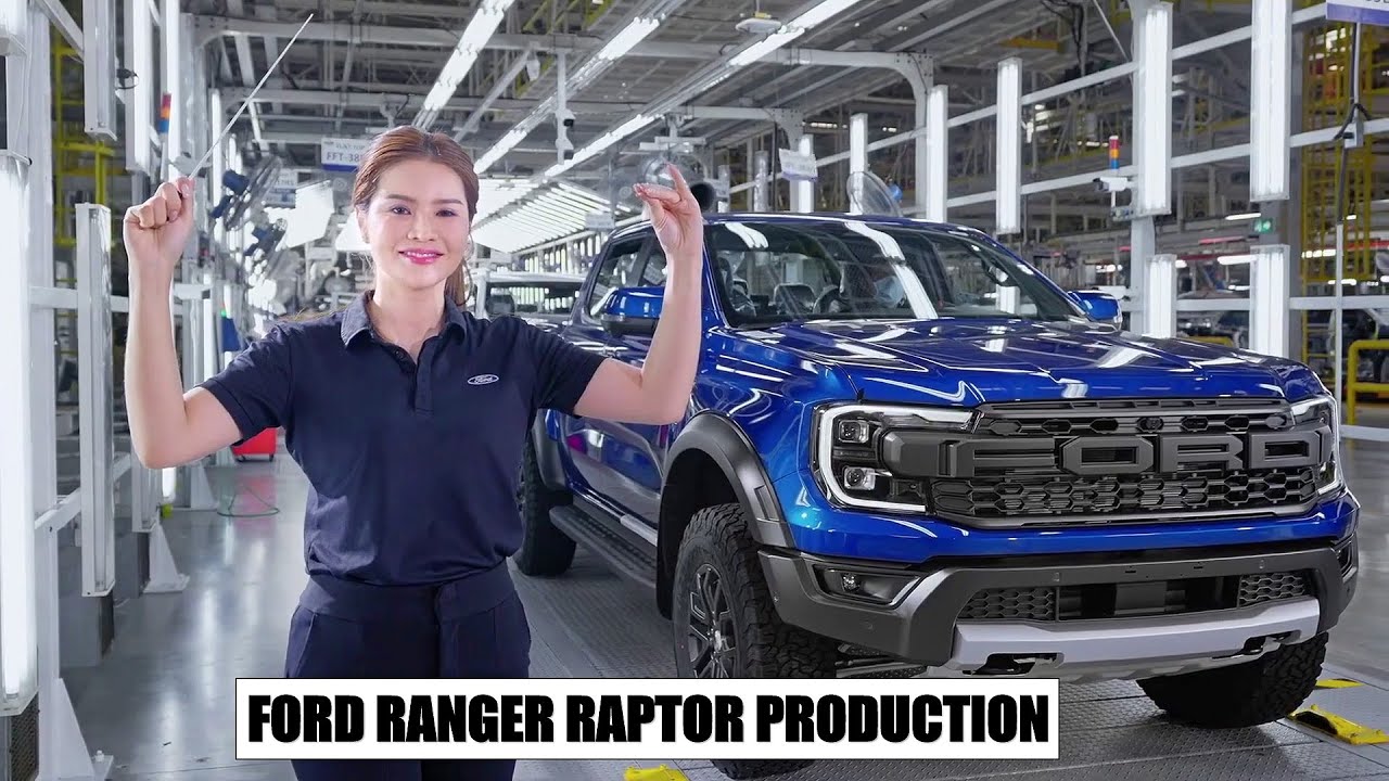 Nuevo Ford Ranger Raptor (2023) Línea de PRODUCCIÓN en Tailandia